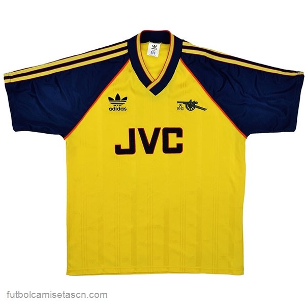 Tailandia Camiseta Arsenal 2ª Retro 1988 1991 Amarillo